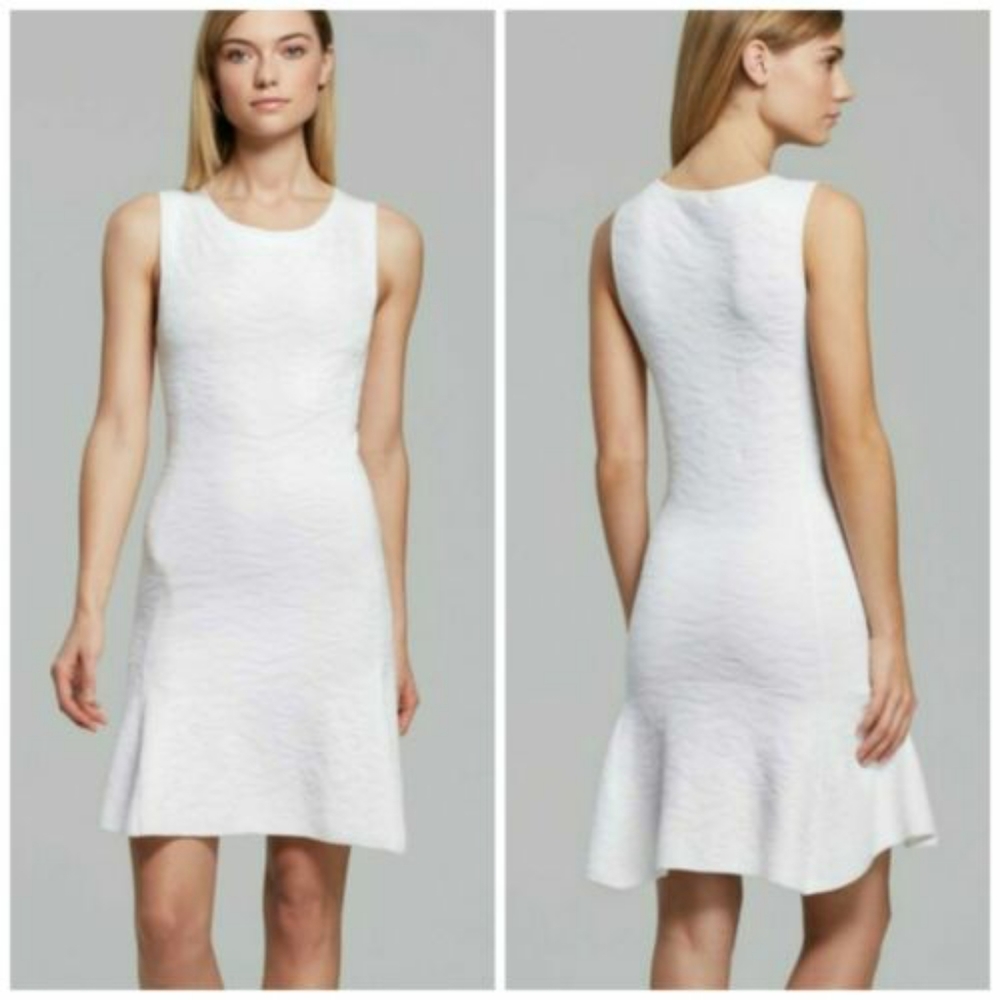 Theory 'Nikayla' Jacquard Fit & Flare Dress in Black NWT